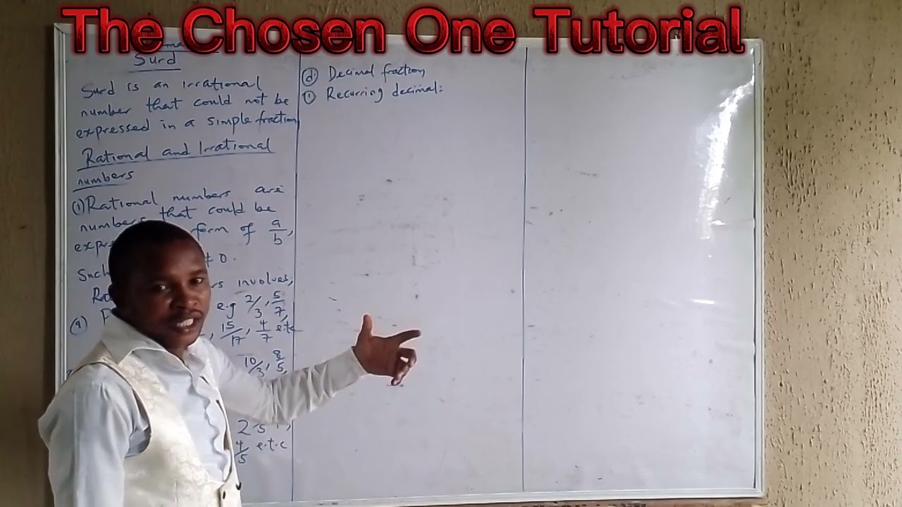 Surd 1 (What are rational numbers and irrational numbers?)