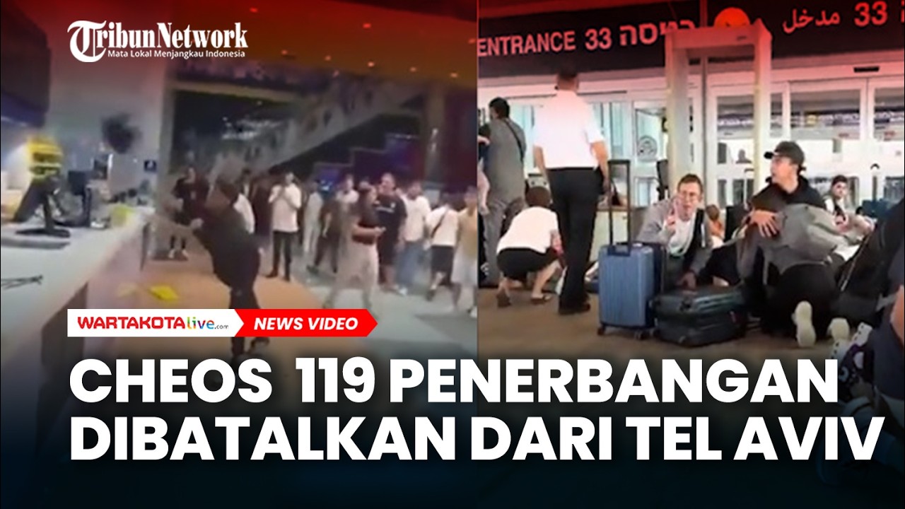 Cheos di Ben Gurion: 119 Penerbangan Dibatalkan dari Tel Aviv