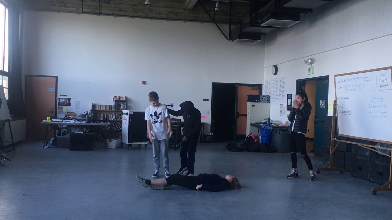 poem tableau from drama class: horror movie