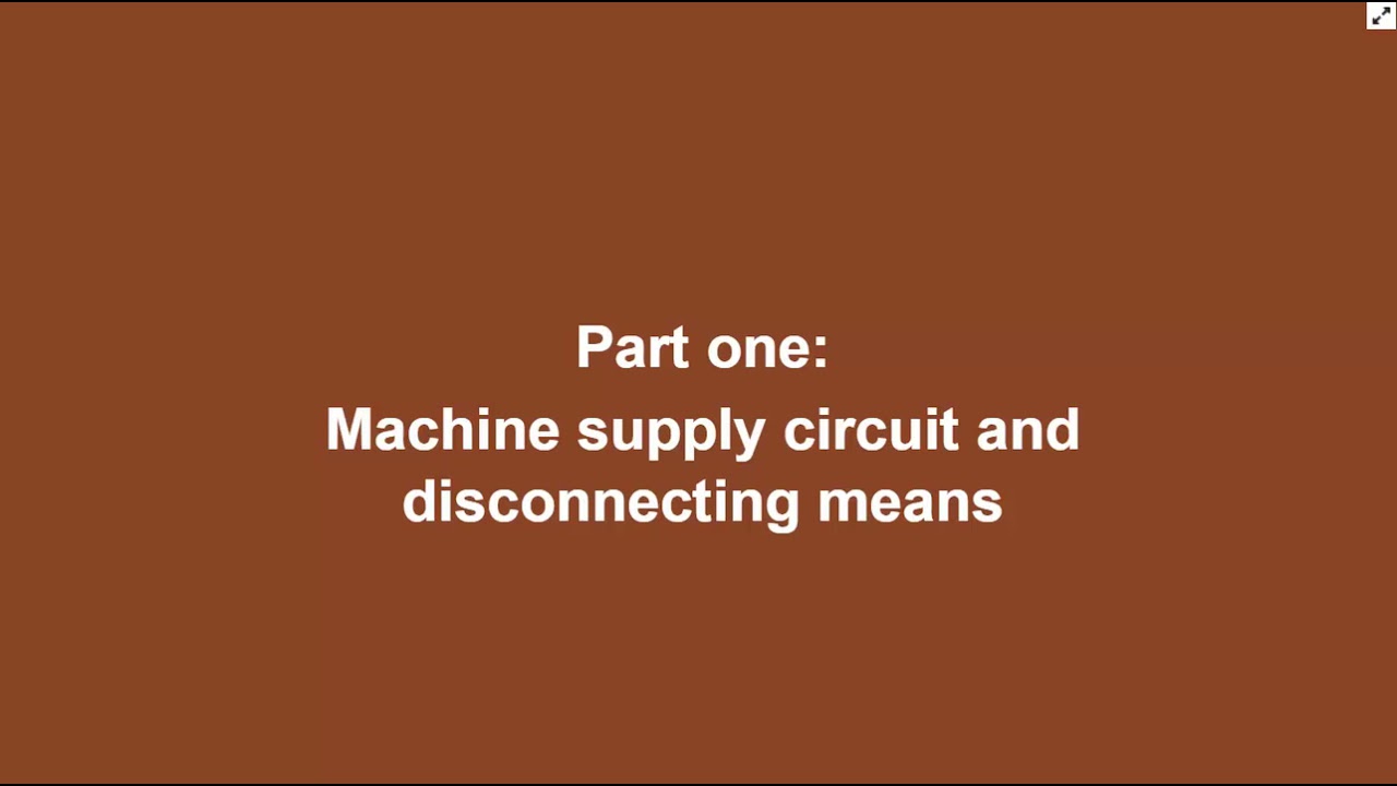 ul and bussmann series nfpa 79   machine supply circuit and disconnecting means