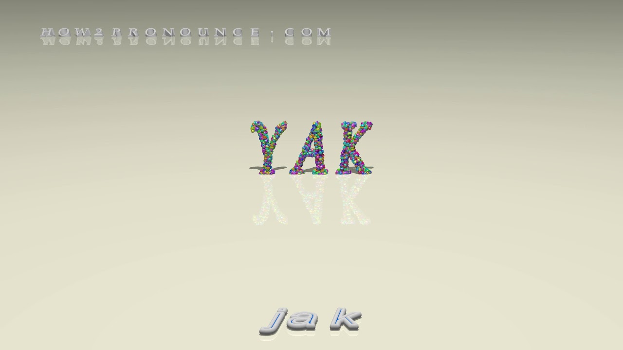 yak - pronunciation + Examples in sentences and phrases