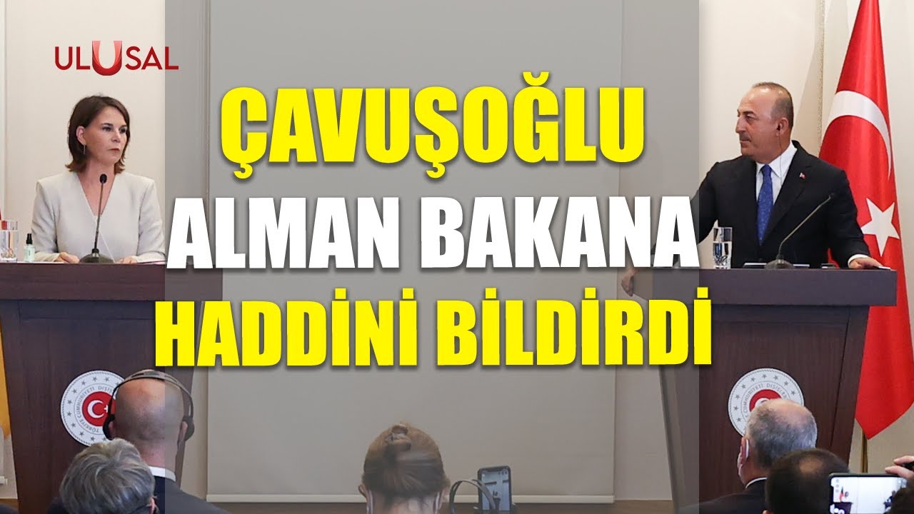 Mevlüt Çavuşoğlu Alman Bakanı rezil etti! 