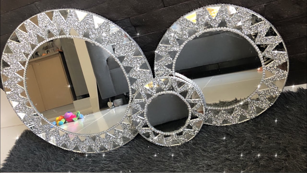 CÓMO HACER ESPEJOS DECORATIVOS REDONDOS 🥰 ESPEJOS DECORATIVOS ELEGANTES