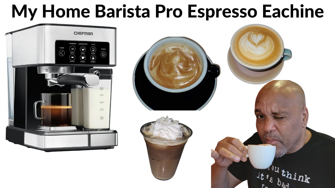 My Home Barista Pro Espresso, Cappuccino , Latte Machine How To Setup And Use