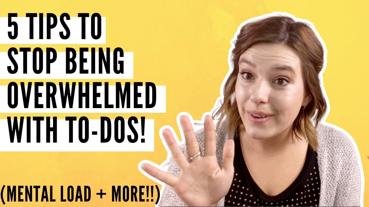5 tips to STOP the mom overwhelm, mental load, and more!