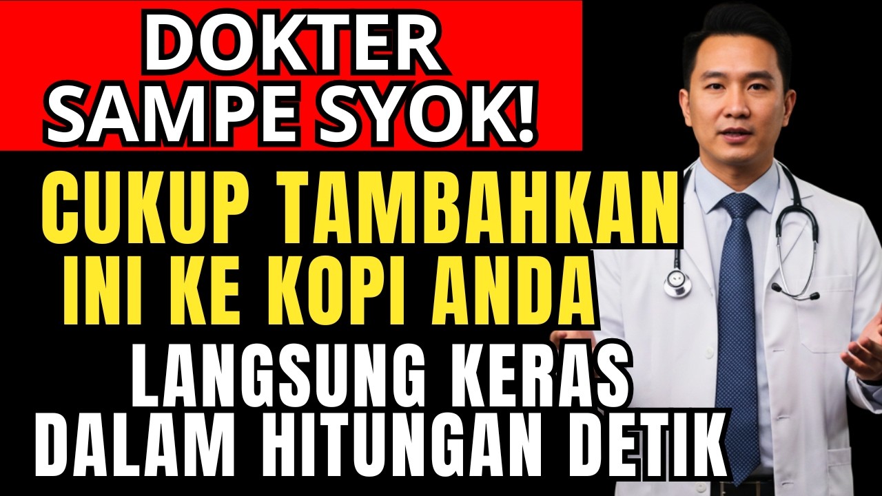 Dokter BONGKAR! Tambahkan Ini ke KOPI Pagi, RAHASIA 'VITALITAS PRIA' KERAS di USIA 50+!!