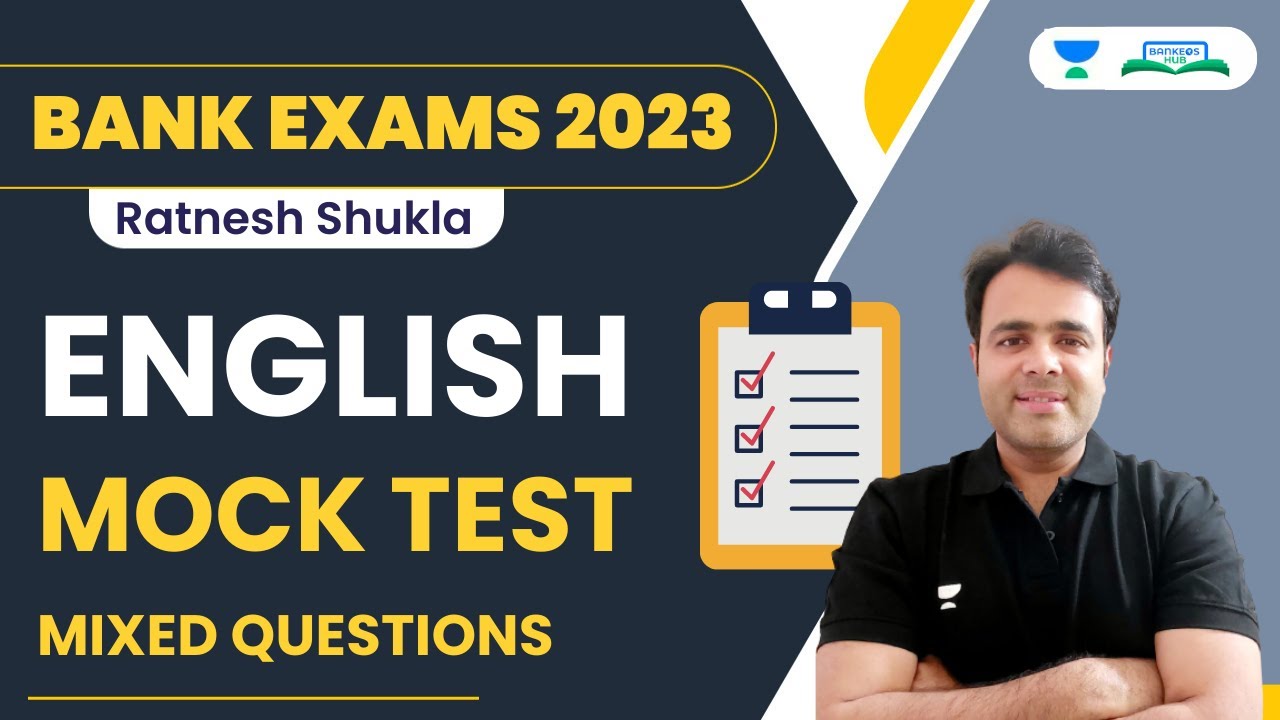 English Mock Test | Mixed Questions | Bank Exams 2023 | Ratnesh Shukla