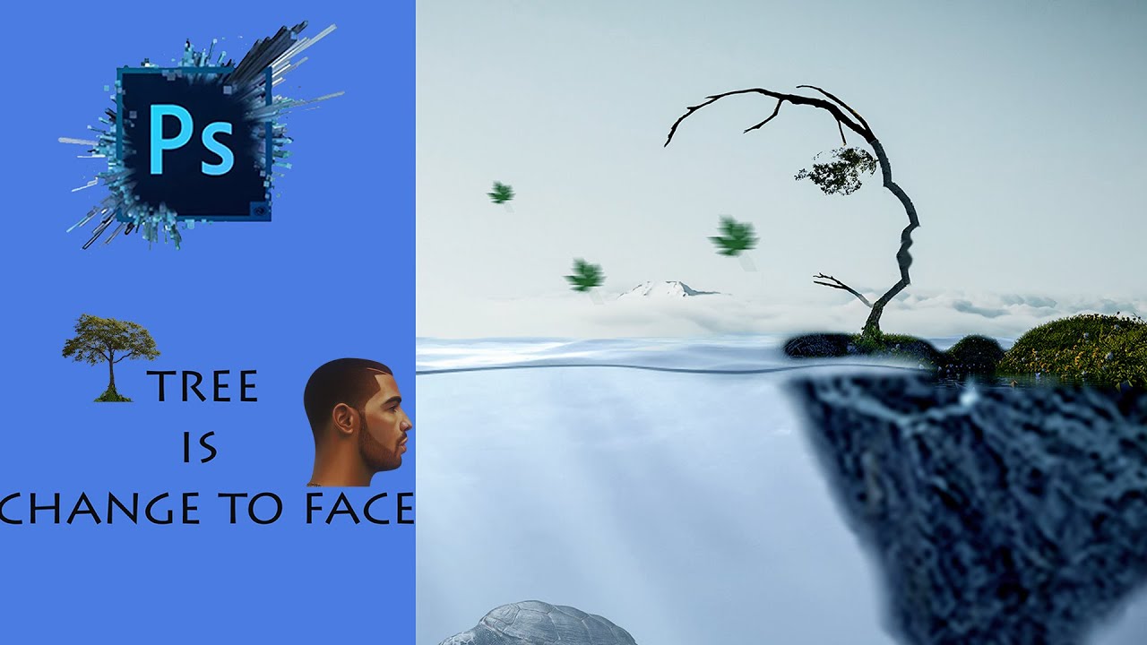 Plant Face  Effect Photoshop Tutorial : PHOTOSHOP