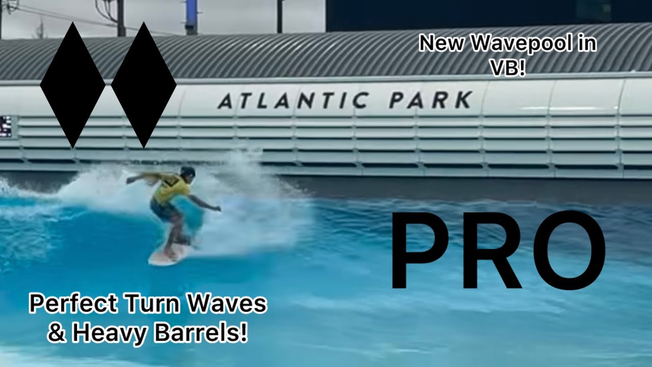 Surfing the PRO Session at the NEW Atlantic Park Wave Pool in VB!