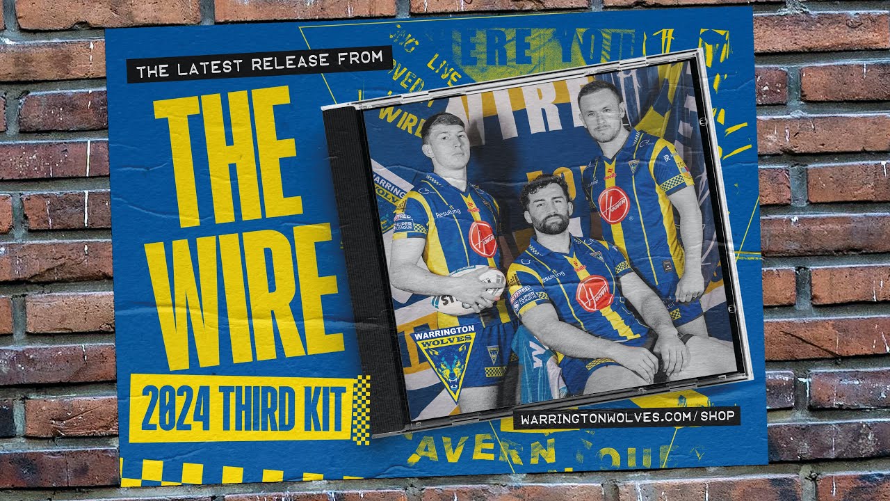 Warrington Wolves launch new retro-themed third shirt