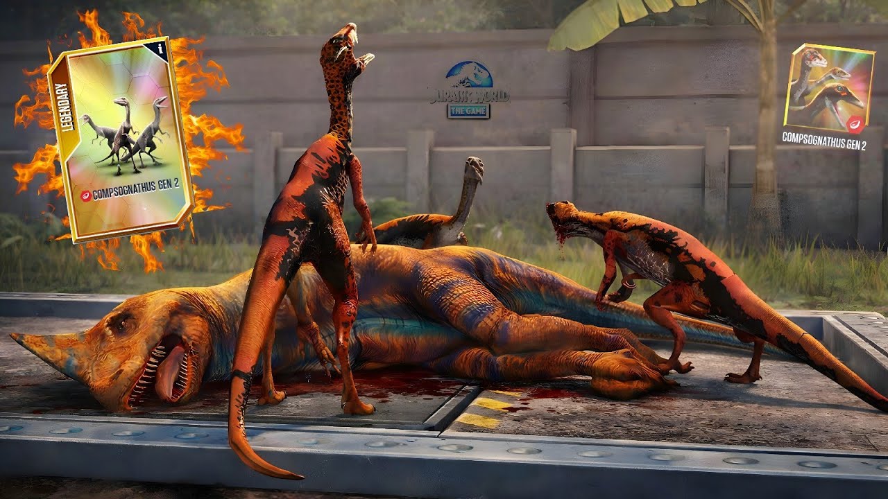 FIRST LOOK!! new COMPSOGNATHUS GEN 2 unlocked 🔓+ PVP Battle || Jurassic World The Game 2026