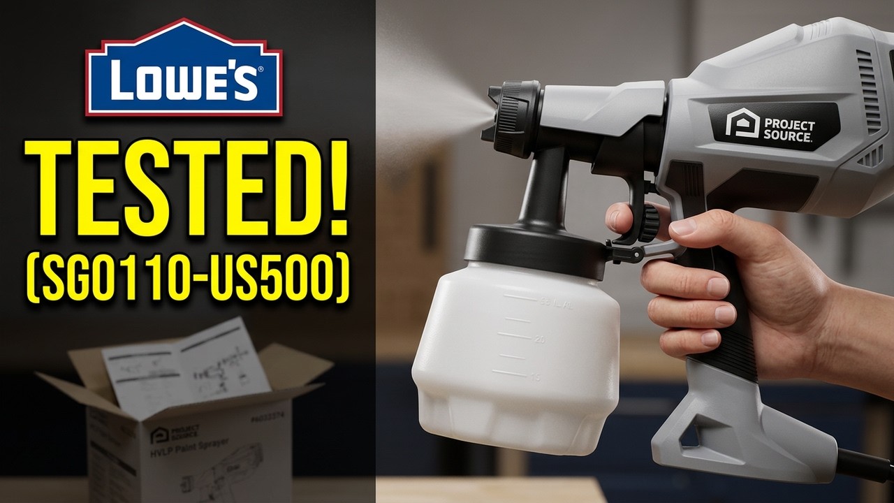Project Source HVLP Paint Sprayer Unboxing and Testing