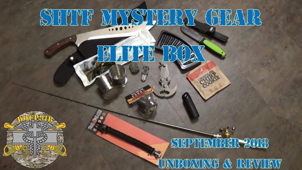 SHTF Mystery Gear ELITE Box - September 2018 Unboxing & Review