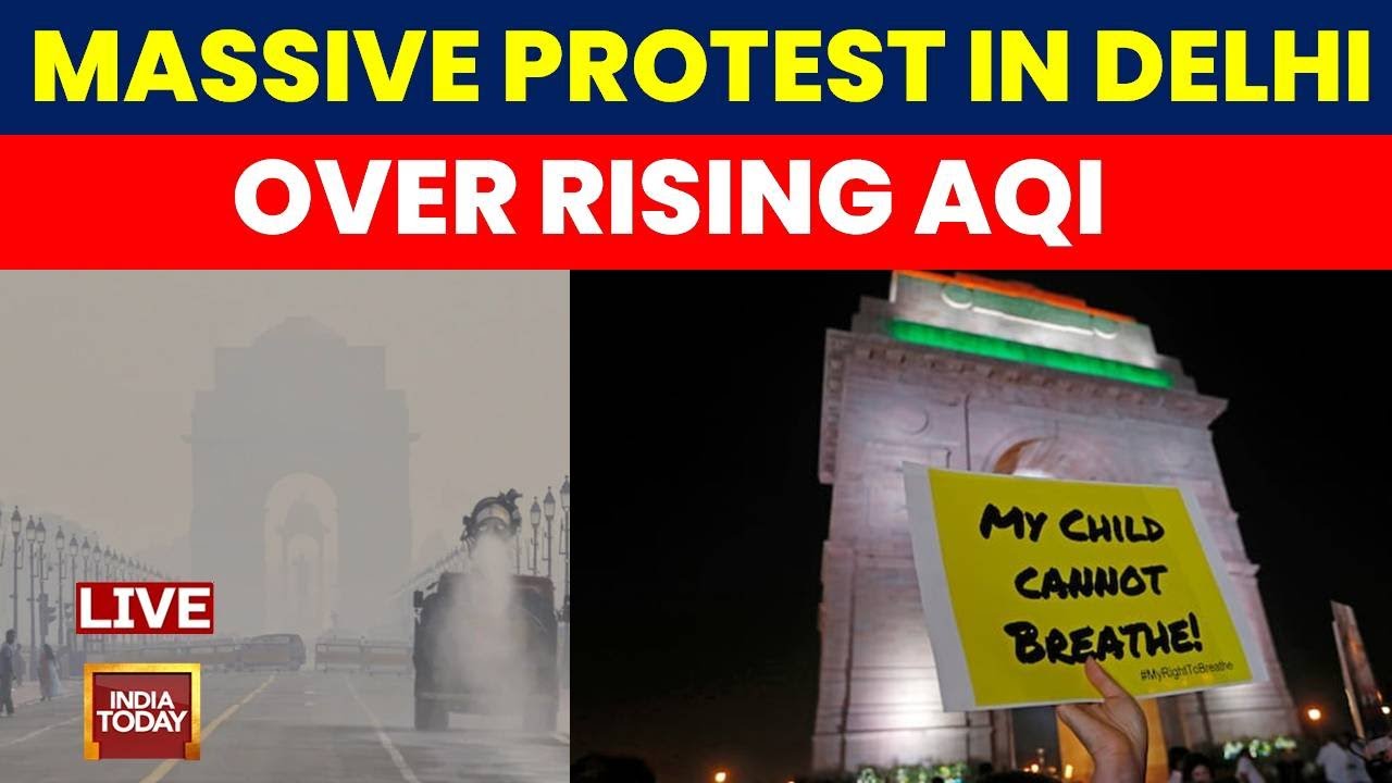 Delhi Air Pollution Crisis | Citizens Protest Toxic Air, Allege AQI Data Fraud | Delhi AQI Data Row