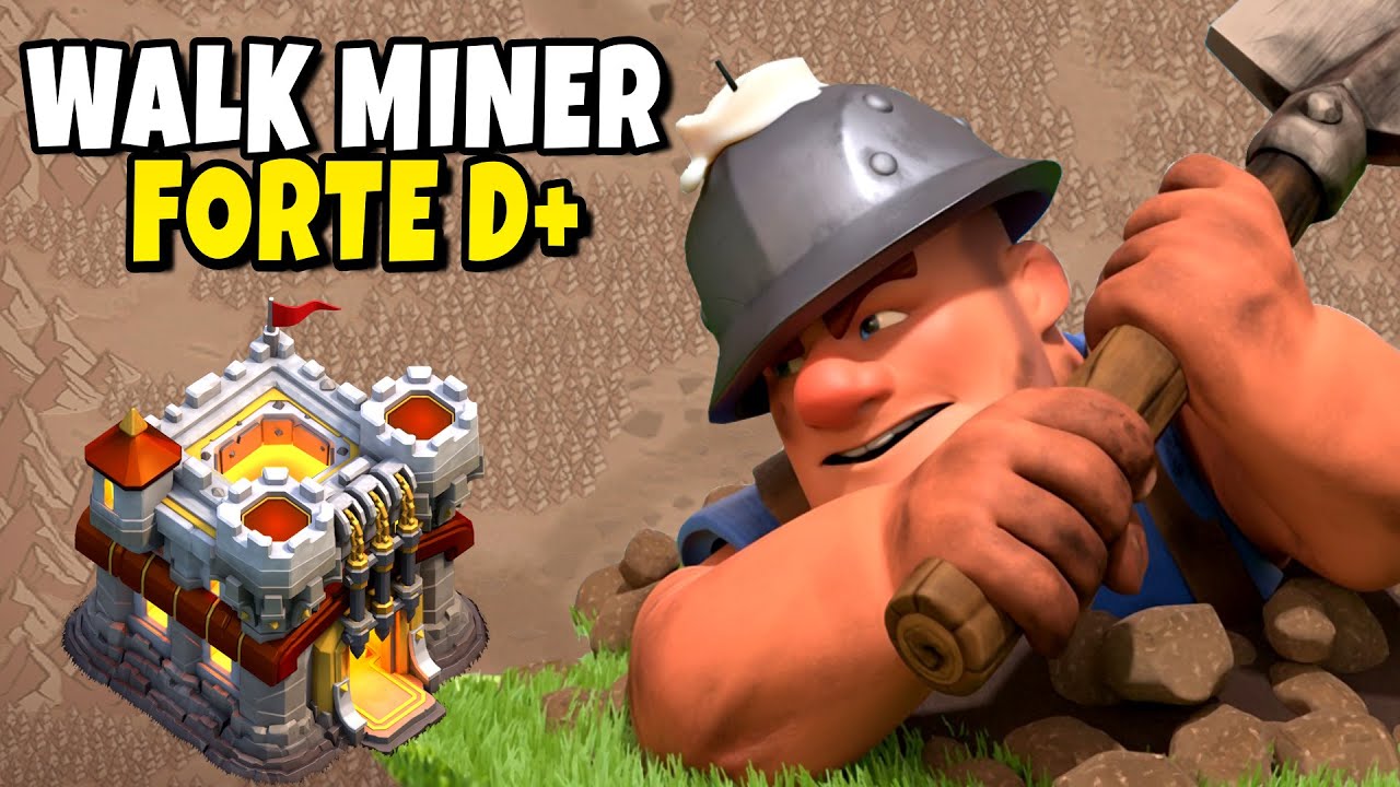QUEEN WALK + MINEIRO É 3 ESTRELAS NA CERTA NO CV11 | Clash Of Clans