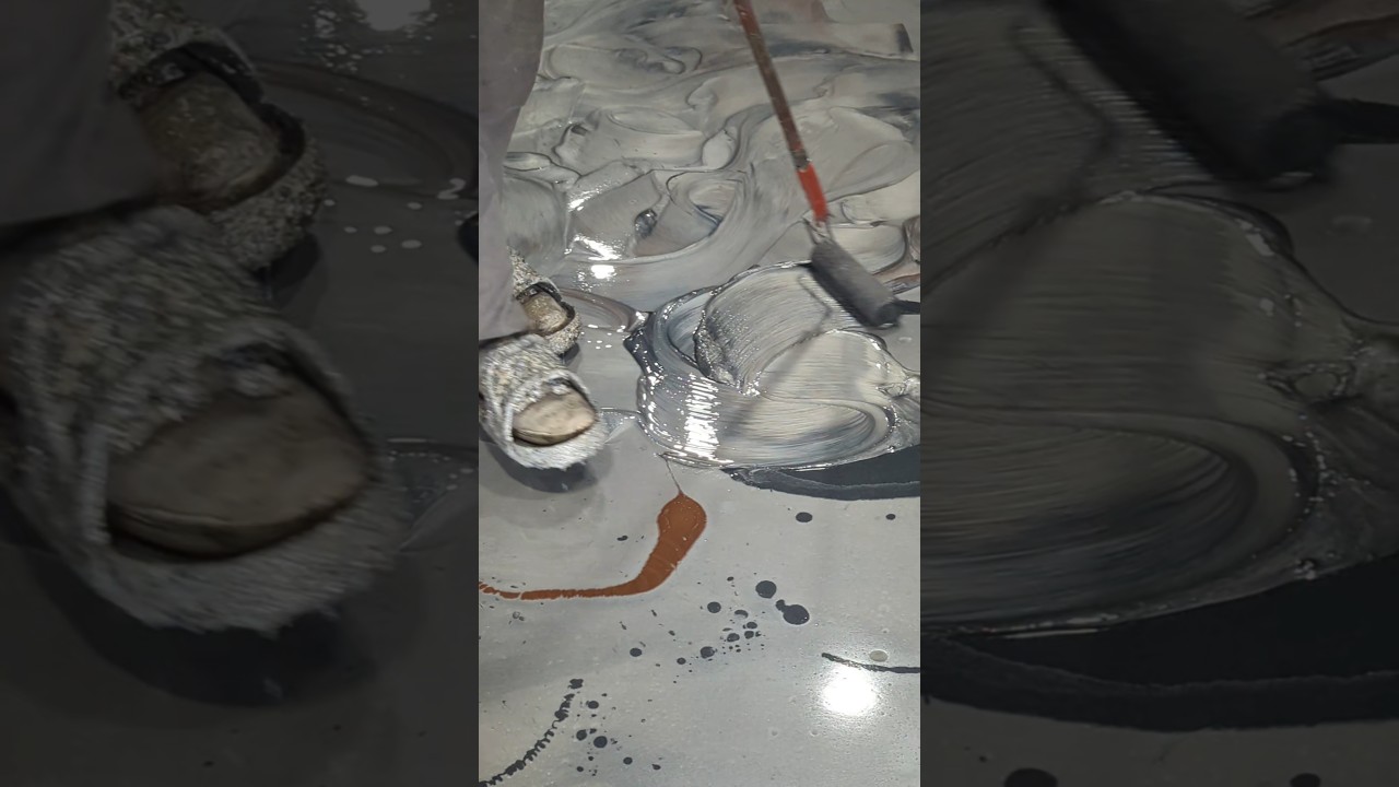 Rochester Epoxy Metallic Basement Floor!