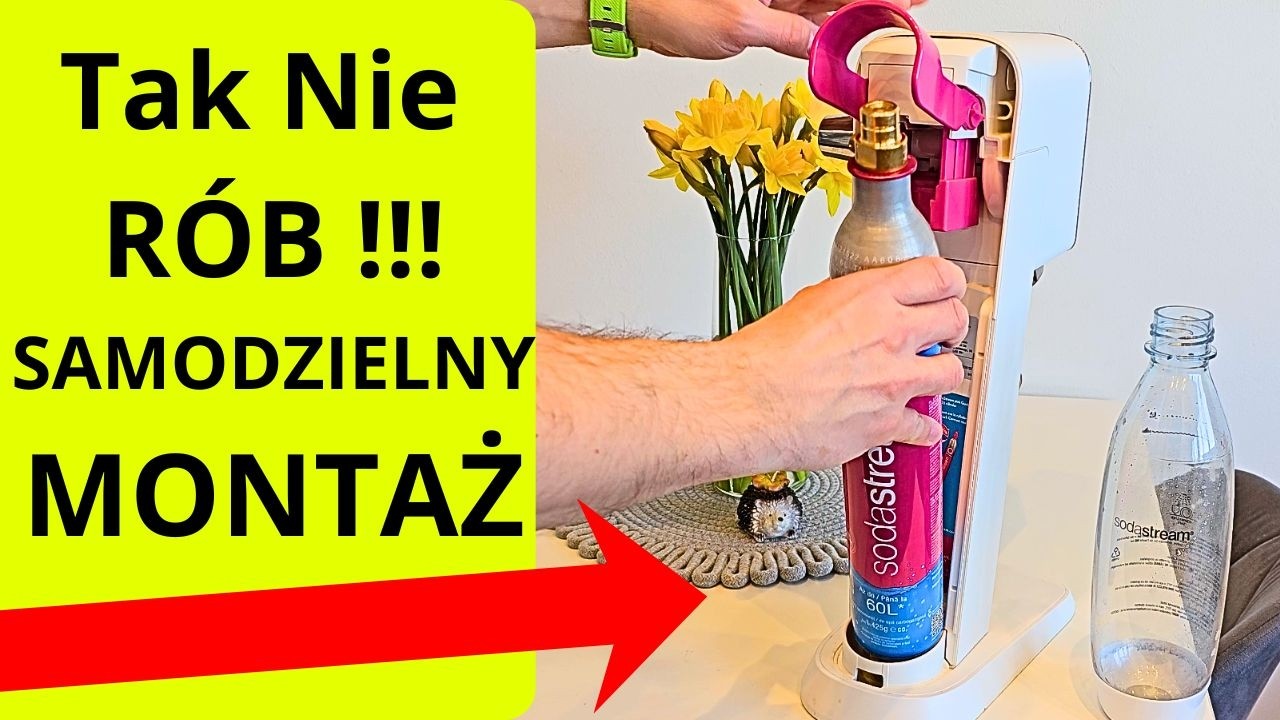 Jak Prawidłowo Zamontować Nab&oacute;j SodaStream, Montaż Butli Gazowej W Saturatorze Soda, FT535