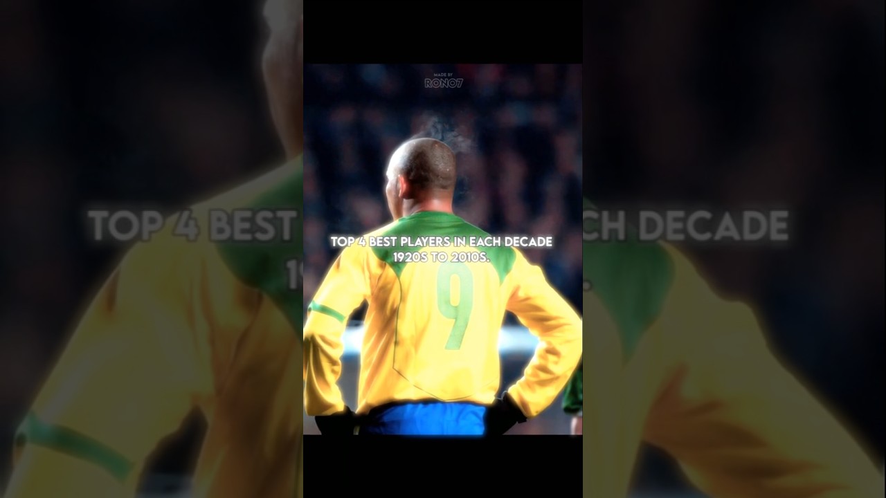 Top 4 Best players In each Decade 1920s to 2010s 💀💨 || #shorts #football #edit #viral #vikramsarkar