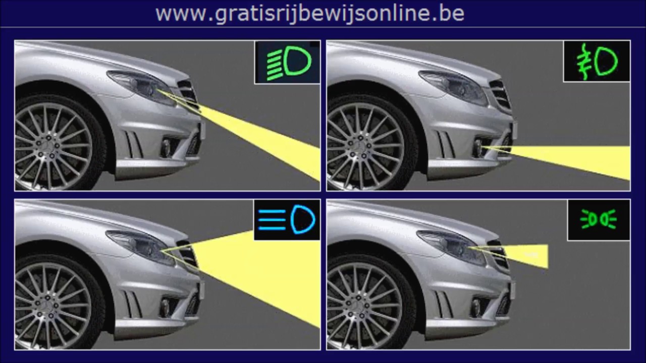 LES 11 Lichten van een auto