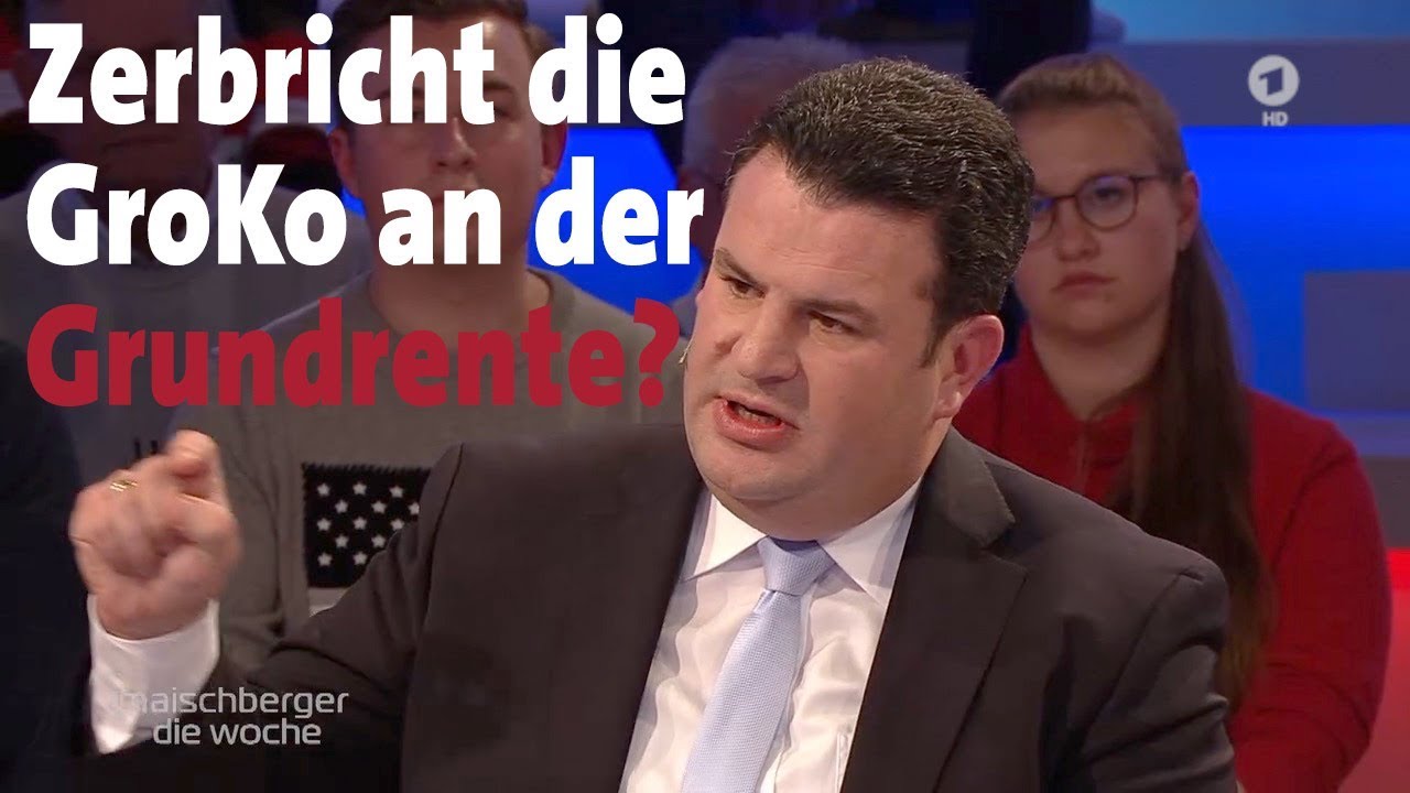 Zerbricht die GroKo an der Grundrente? Hubertus Heil (SPD) bei maischberger. die woche (6.11.19)