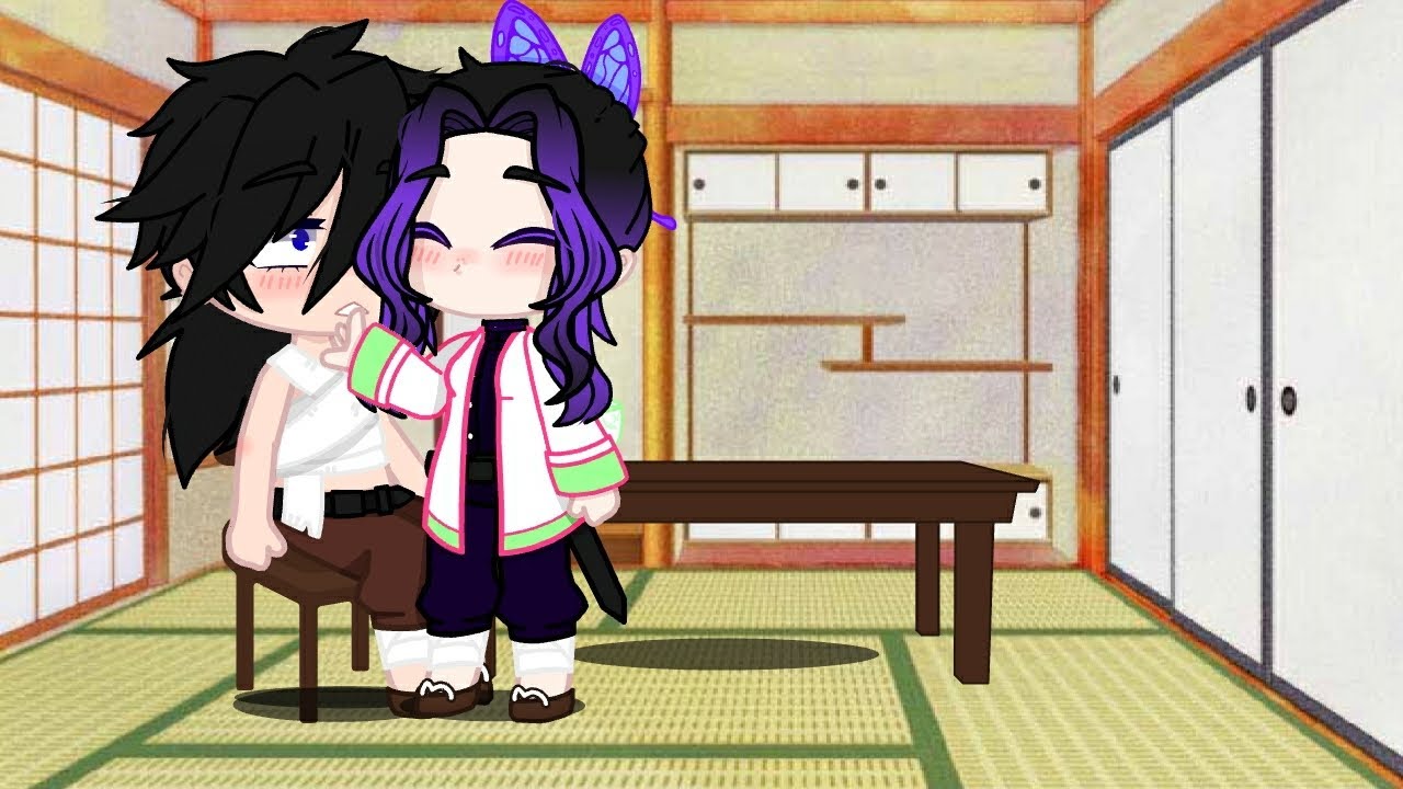 Kiss and make up. meme KNY Giyushino