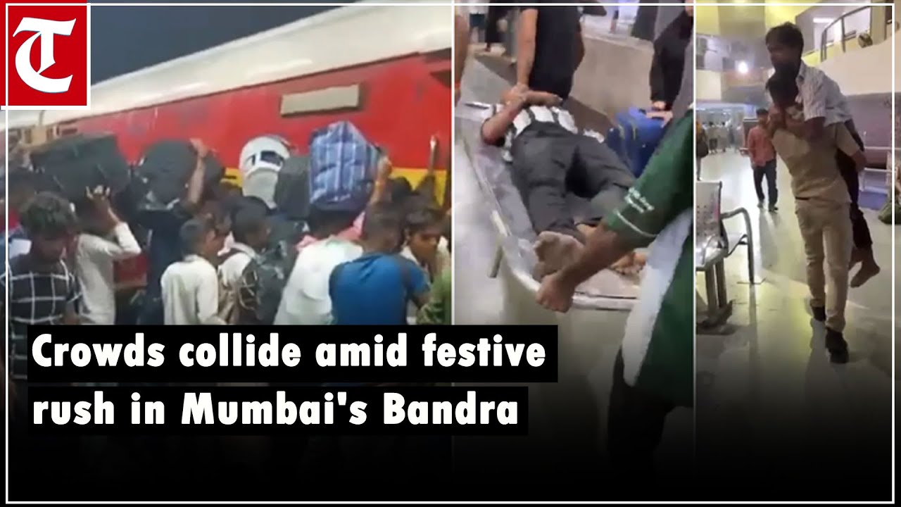 Chaos, crowds collide amid festive rush at Mumbai's Bandra railway station, videos go viral