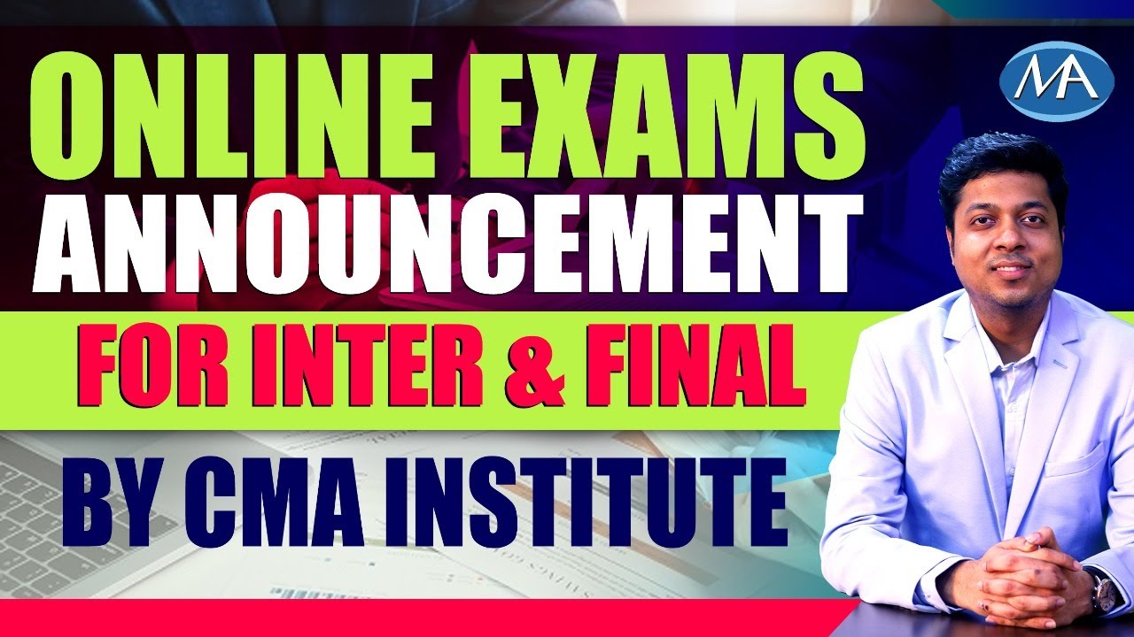 Biggest Announcement in history of CMA Institute |   CMA Inter & Finals Online Exams