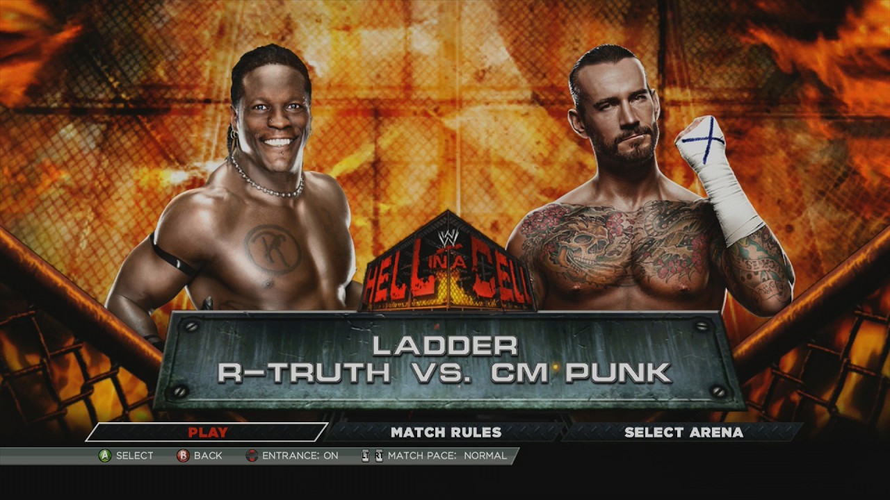 WWE 2K15: R-TRUTH VS. CM PUNK - LADDER MATCH | GAMEPLAY