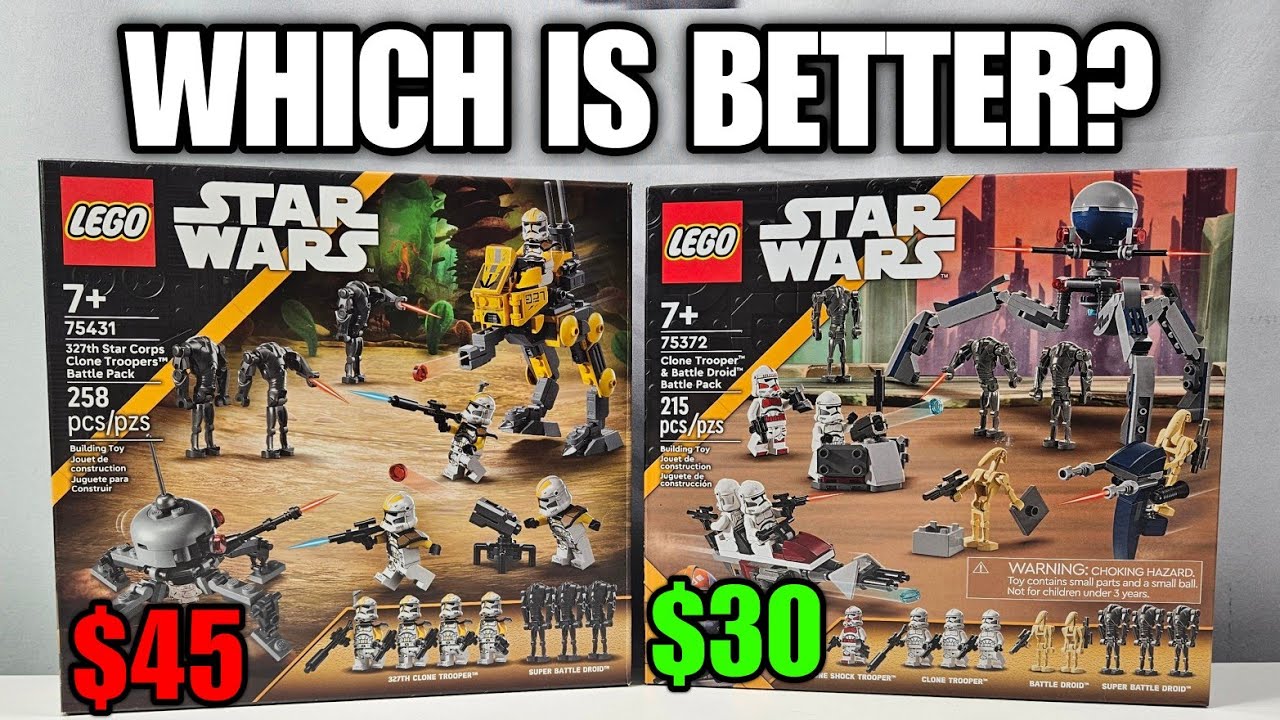 LEGO Star Wars Clone Battle Pack Comparison! (75431 vs 75372) | (2024 vs 2025)
