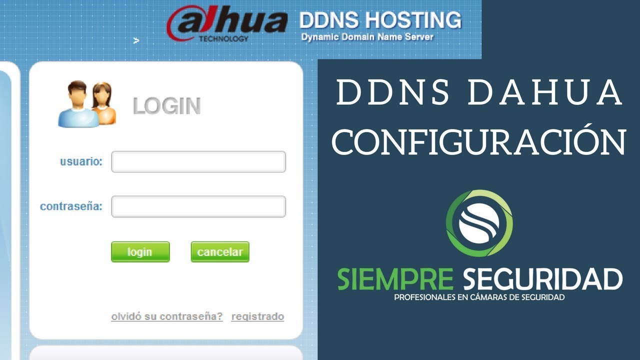 Configuración DDNS Dahua - Crear cuenta