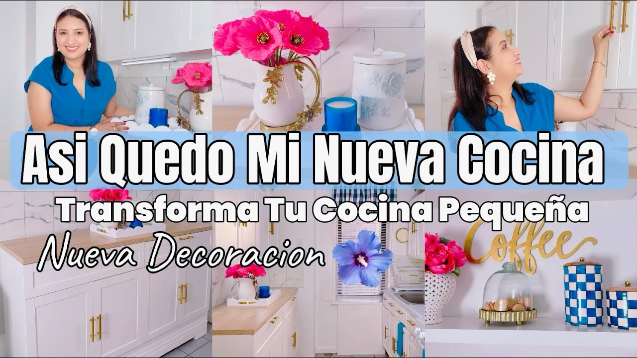 TRANSFORMA TU COCINA CON POCO DINERO/IDEAS PARA UNA COCINA PEQUEÑA/KITCHEN DIY