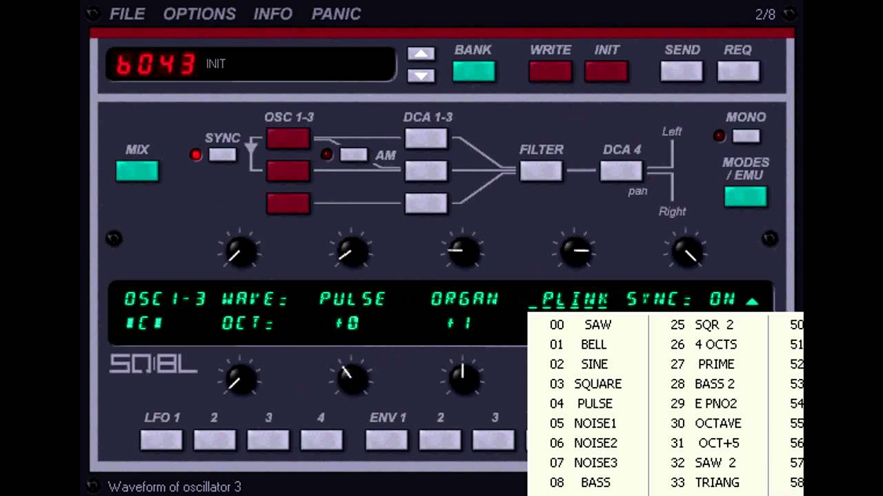 SQ8L GIMME BASS ENSONIQ SQ80 EMULATOR