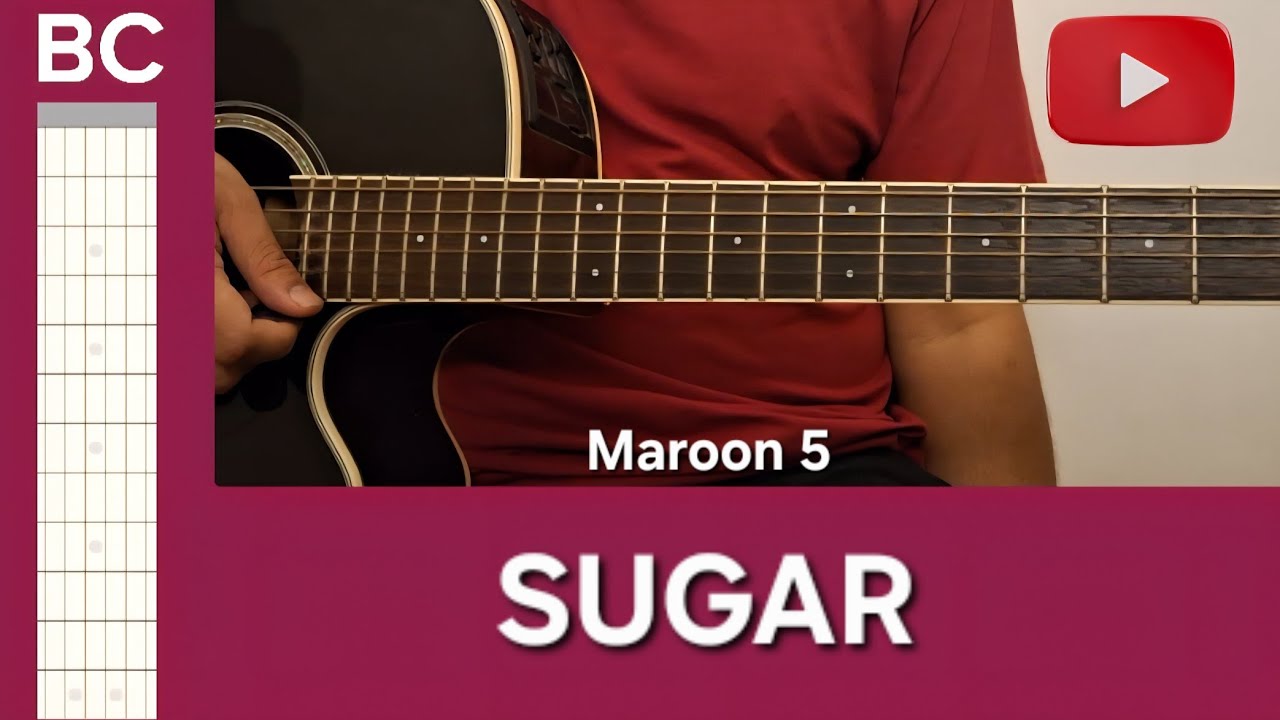 Sugar | BC Guitar Tutorial | Maroon 5