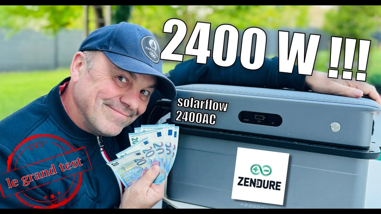 NOUVEAU ZENDURE Solarflow 2400AC : LE TEST et mon avis.