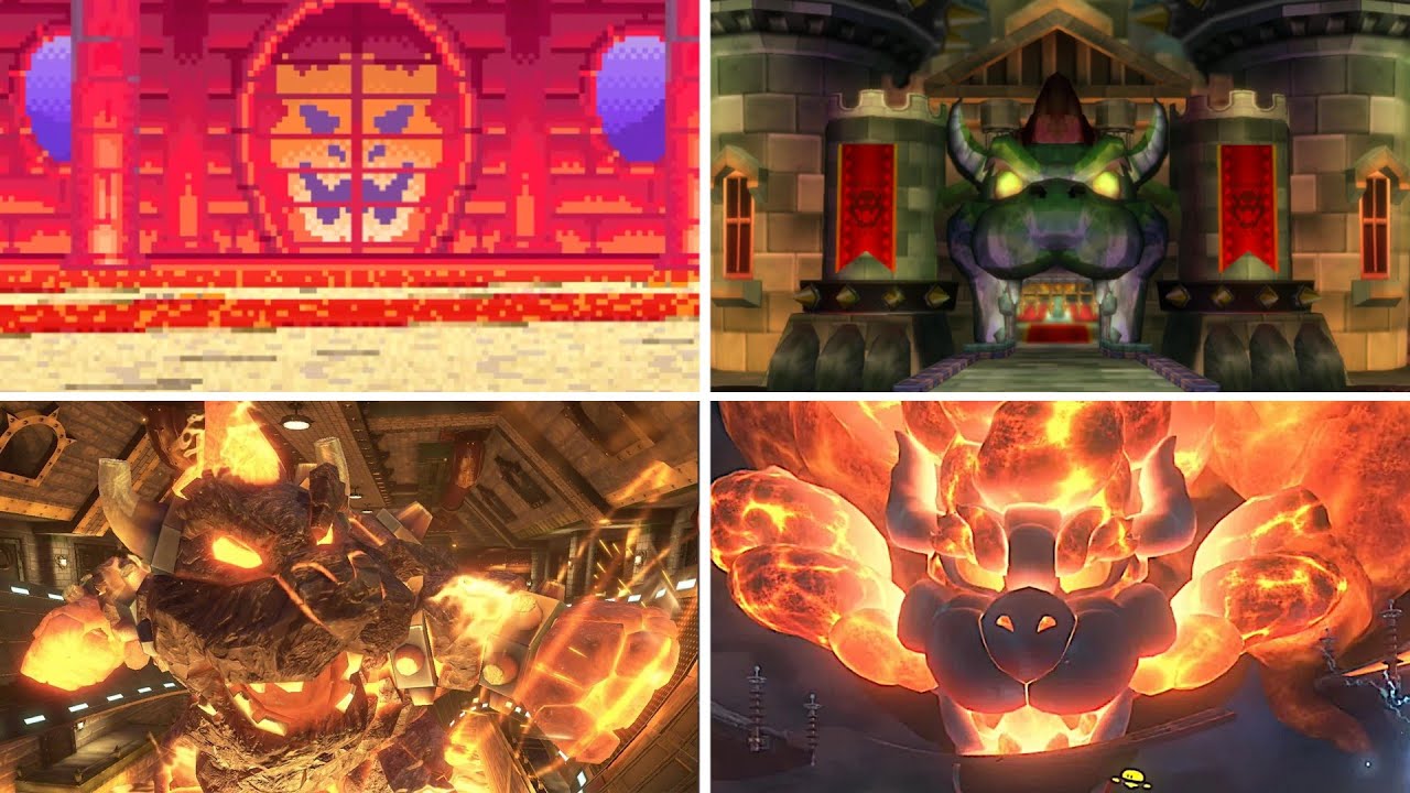 Evolution of Bowser's Castle in Mario Kart (1992-2025)