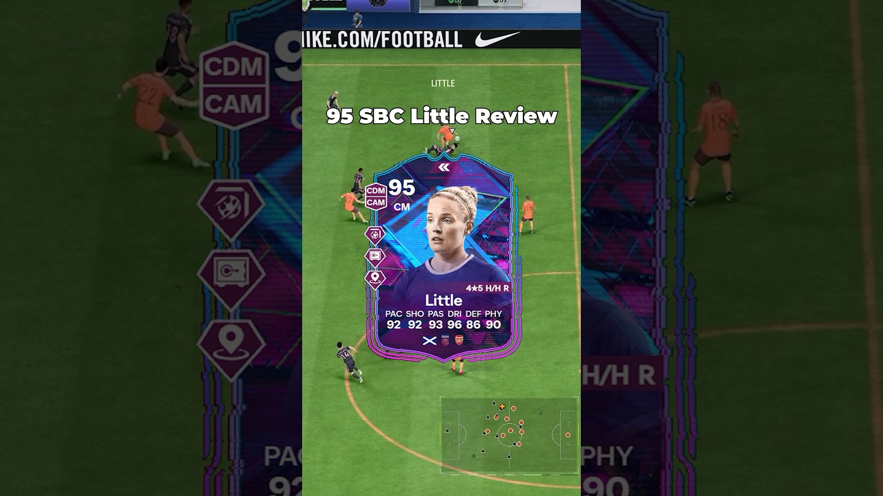95 SBC Little Review in EA FC 24 (Elite Gameplay) #shorts #eafc24 #fc24 #arsenal #euro2024 #fifa