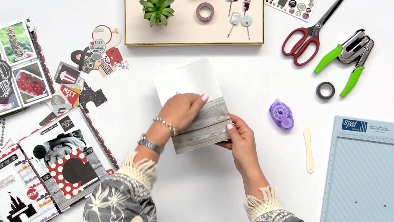 How to Create Custom Pockets for a 6x8 Disney-themed Album with Layle Koncar | Simple Stories