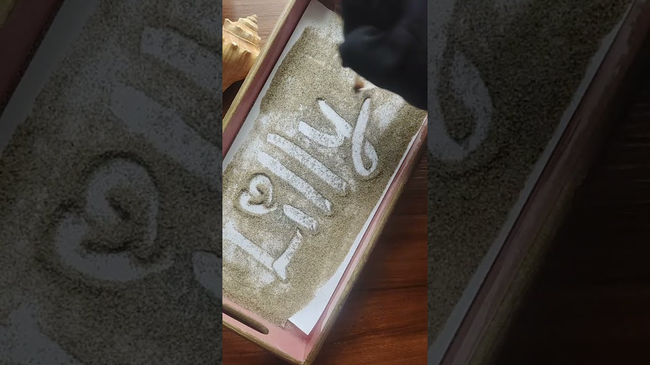 #131 Cluster of Stars- Name Art 💫 is live! #sandart #name #art #live #subscribe #foryou