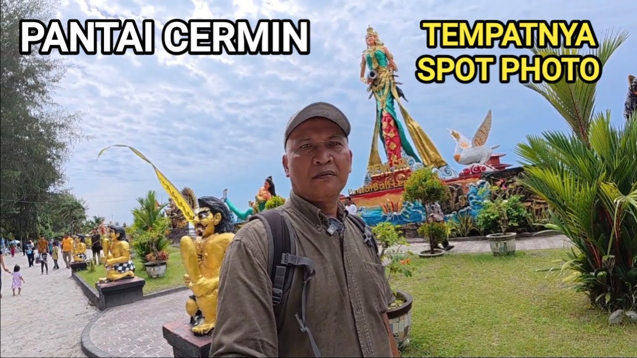 VIBES PANTAI BALI LESTARI SAAT HARI LIBUR | PANTAI CERMIN SERDANG BEDAGAI | SUMATERA UTARA.