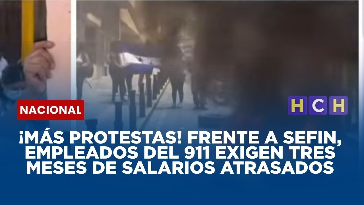 ¡Más protestas! Frente a Sefin, empleados del 911 exigen tres meses de salarios atrasados