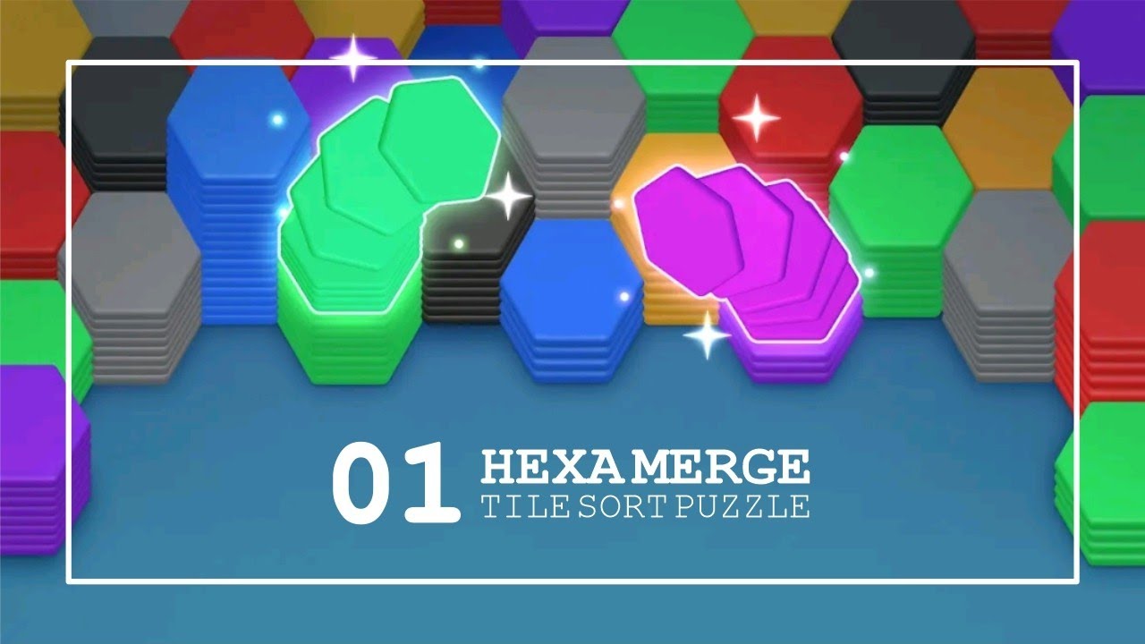 Hexa Merge: Tile Sort Puzzle | Gameplay Part.01 | Level 1-5
