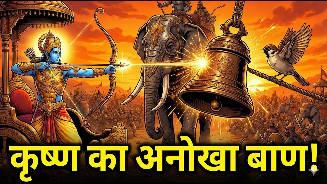 श्रीकृष्ण का वो अनोखा बाण | श्री कृष्ण लीला | Lord Krishna Saves Sparrow | Mahabharat War Stories |