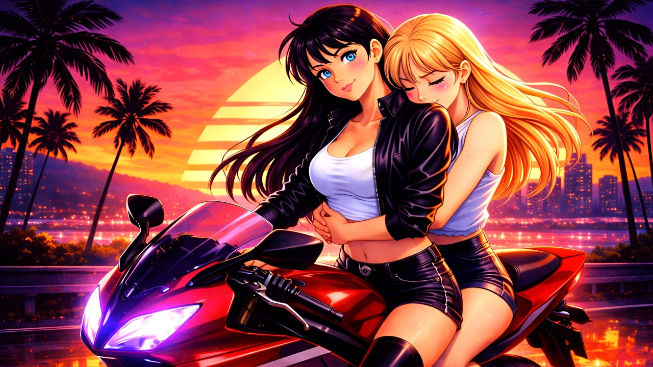 1995 Neon Best Friends Night // Synthwave, Cyberpunk, Chillwave, Retrowave, Dreamwave, Phonkwave
