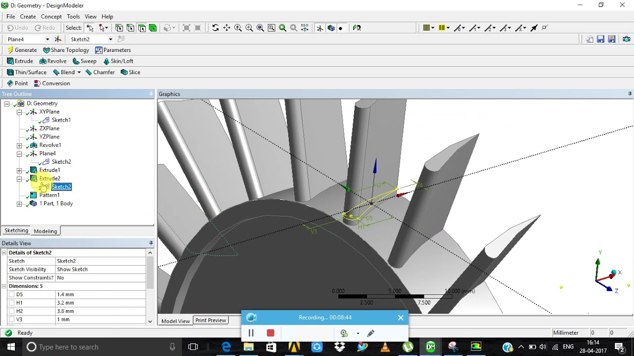 ANSYS Turbine with Rotor Modeling