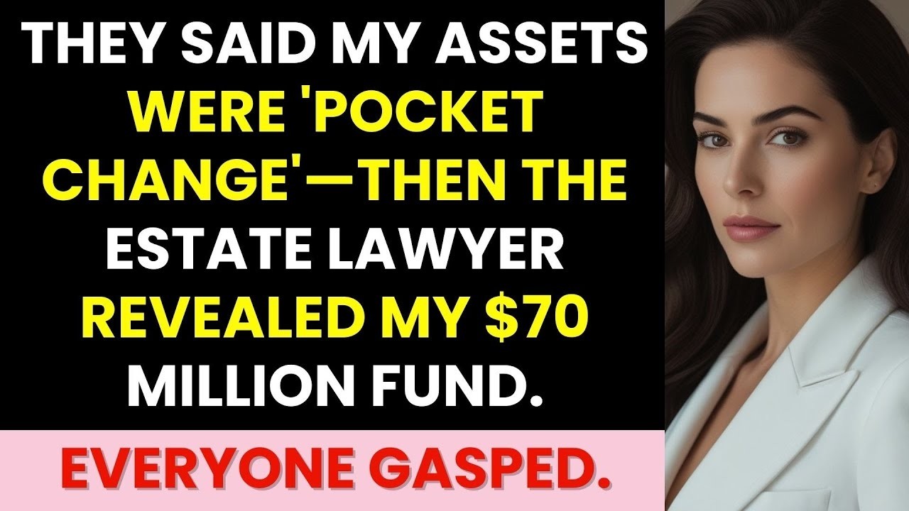 They Said My Assets Were 'Pocket Change'—Then the Estate Lawyer Revealed My $70 Million Fund