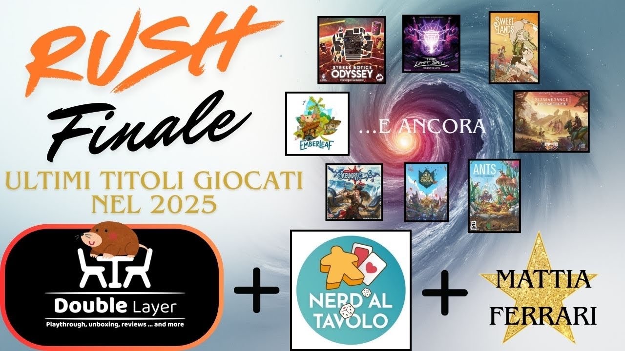Gli ultimi giochi giocati nel 2025! (Giochi da tavolo ita)