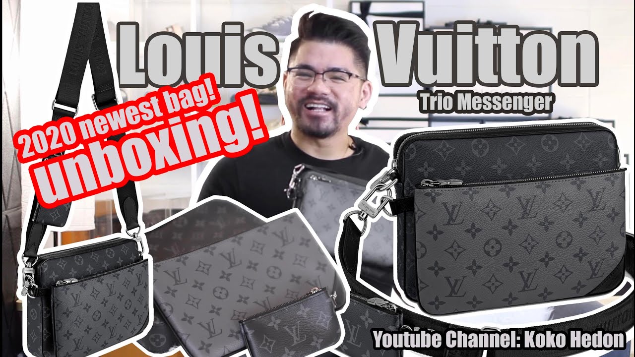 LV Trio Messenger Unboxing!! Newest Bag 2020! What Can Fit and On Body Review! Louis Vuitton Bag