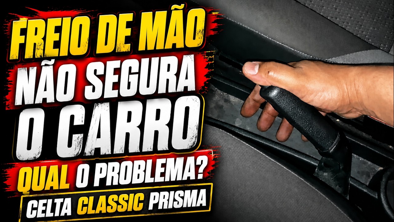 FREIO DE MÃO NÃO SEGURA O CARRO COLOCOU TUDO NOVO E O PROBLEMA CONTINUA CELTA CLASSIC CORSA PRISMA!