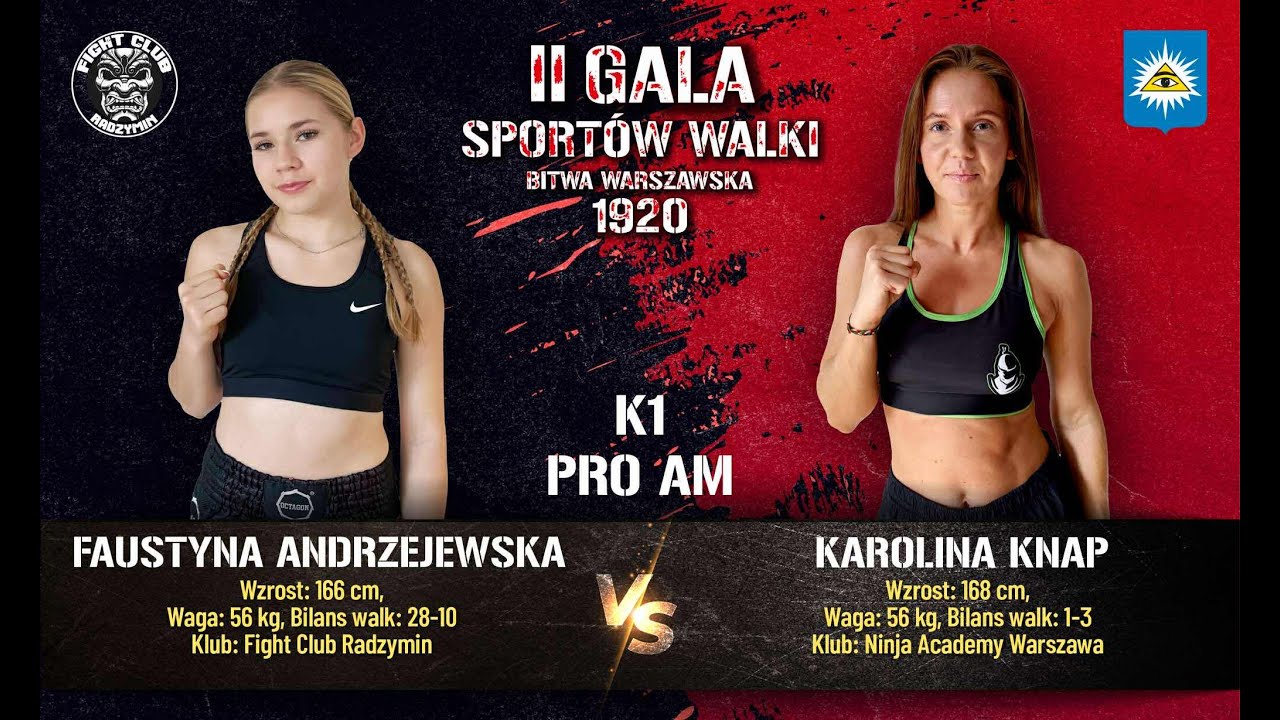 Faustyna Andrzejewska vs Karolina Knap II Gala Sportów Walki 