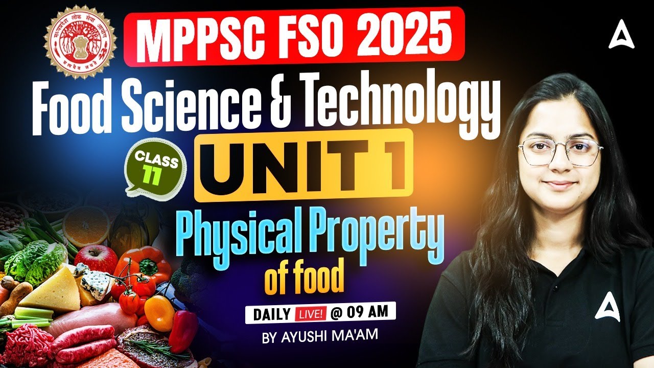 Занятия MP FSO 2025 | Наука и технологии пищевых продуктов | Физические свойства продуктов питани...